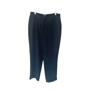 J.Crew Black Office Work Career Business Matte Crepe Pull On Easy Pant Size 12